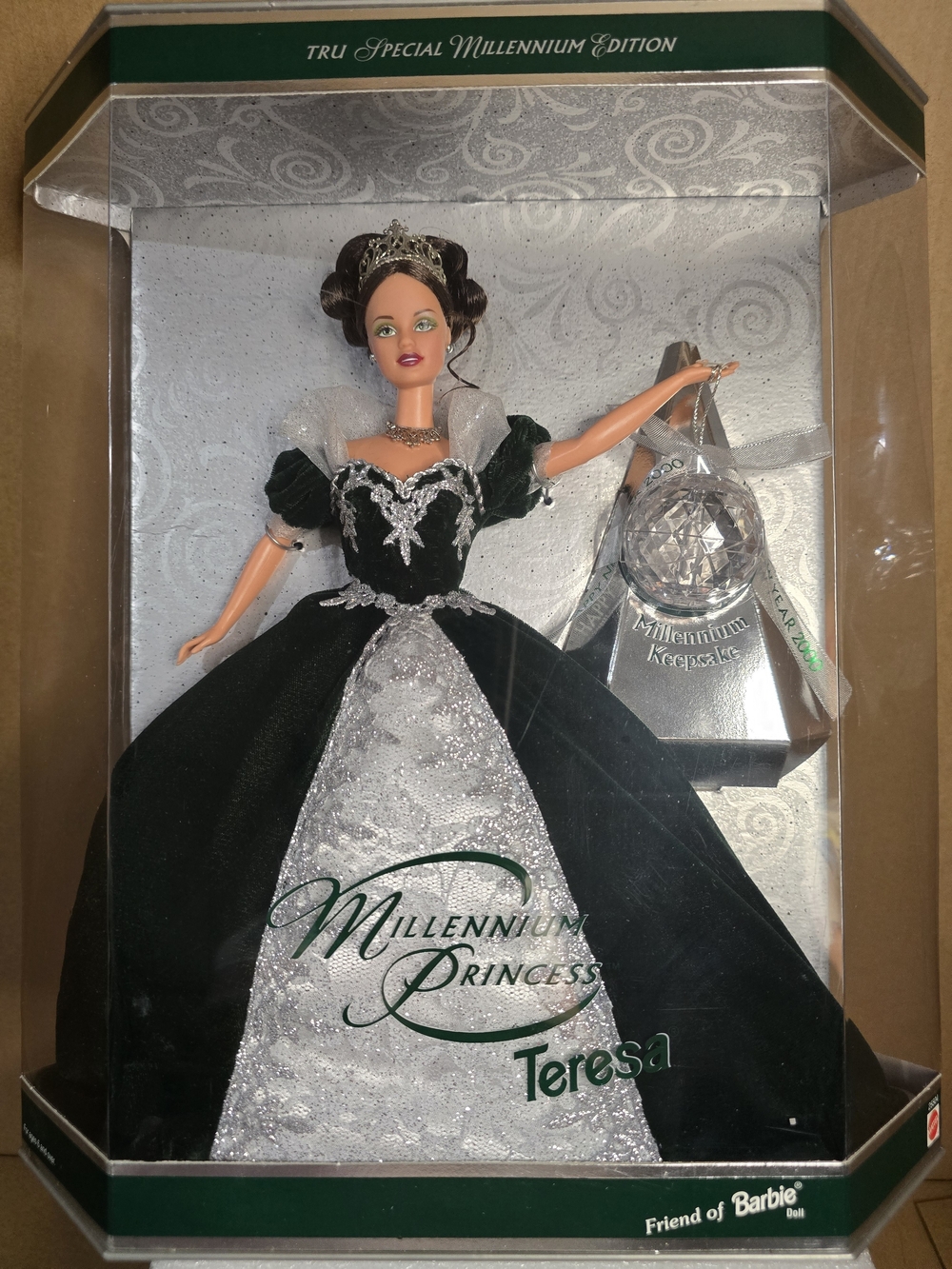"Millennium Princess Teresa" Holiday Doll - Green & Silver